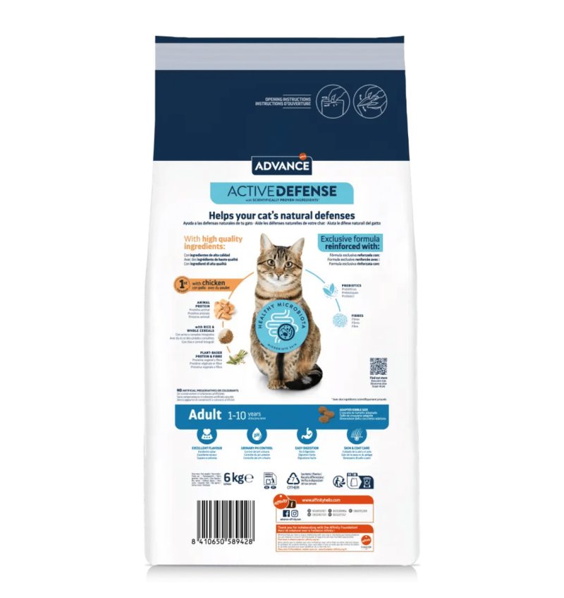 10 kg Advance Adult Chicken&Rice Gatos