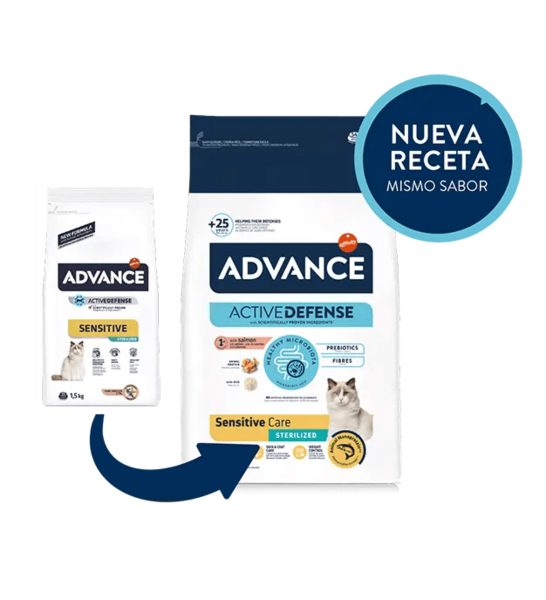 10 kg Advance Katze Sensibel Sterilisiert Lachs