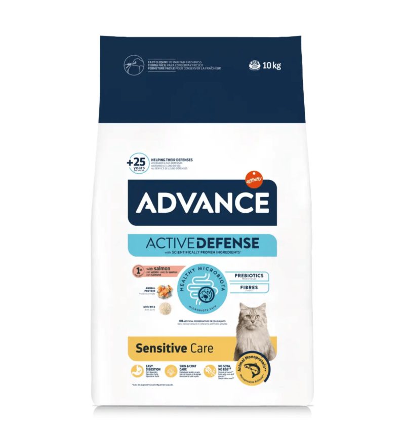10 kg Advance Sensitive Salmon&Rice Gatos