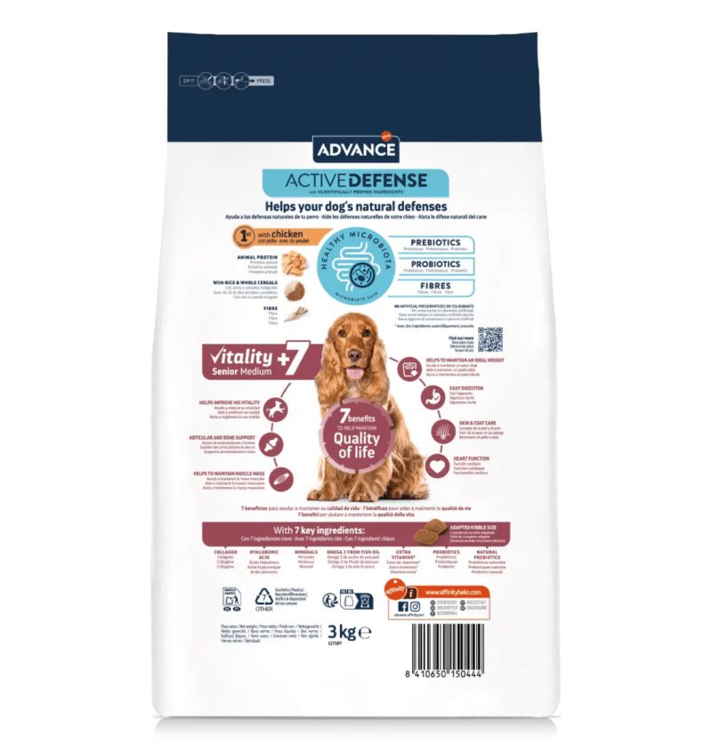 12 Kg Advance Medium Vitality Senior+7