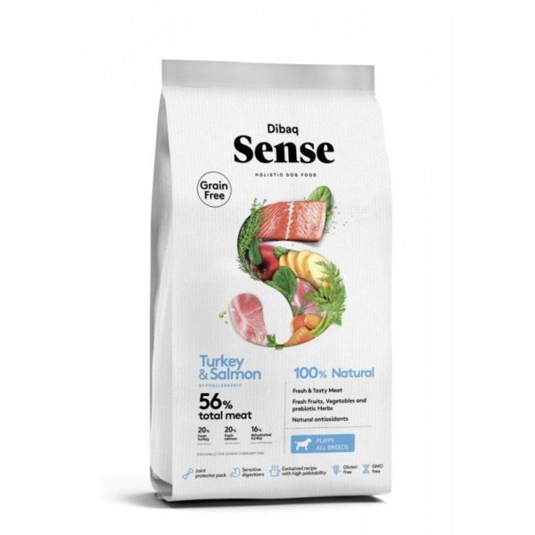 12 Kg Hundefutter Sense Lachs-Pute Welpe