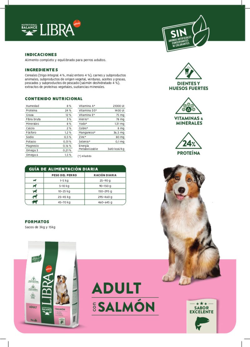 14 Kg Libra Dog Salmón Affinity