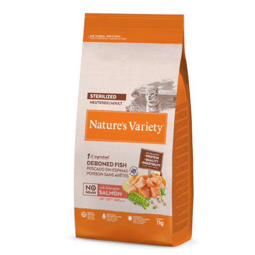 Nature's Variety Cat Sterilized Salmon No Grain, 7 Kg