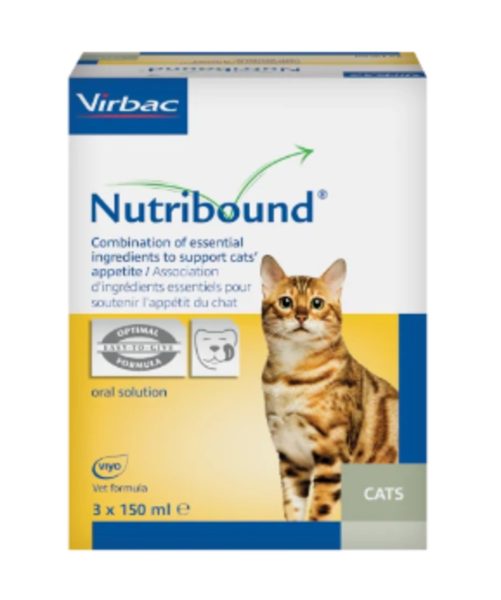 3X150 ml Virbac Nutribound Ergänzungsmittel für Katzen