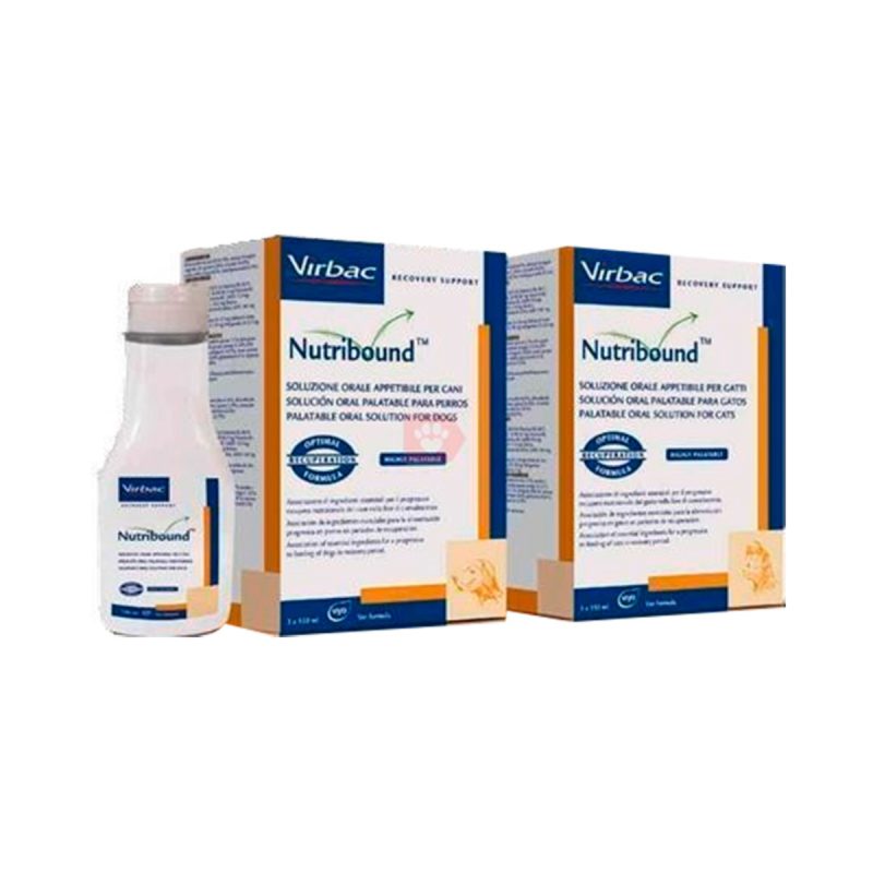 3X150 ml Virbac Nutribound Suplemento Nutricional Para Gatos