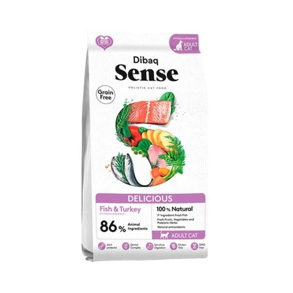 6 Kg Sense CAT Delicious Vis en Kalkoen Voer voor Katten