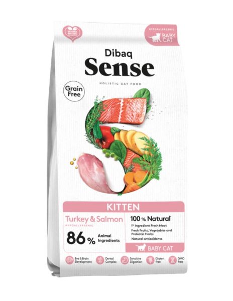 6 Kg Sense Cat Kitten Kalkoen en Zalm Katvoer voor Katten