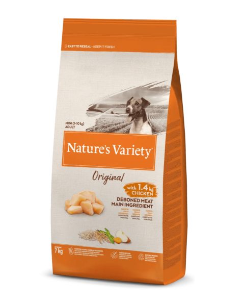7 kg Nature’s Variety Hond Origineel Mini Kip