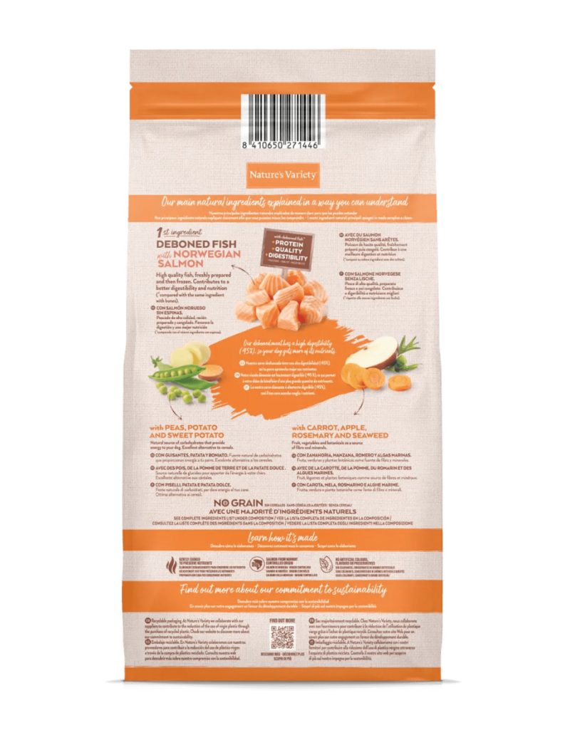 7 Kg Nature’s Variety Mini Salmón Noruego No Grain
