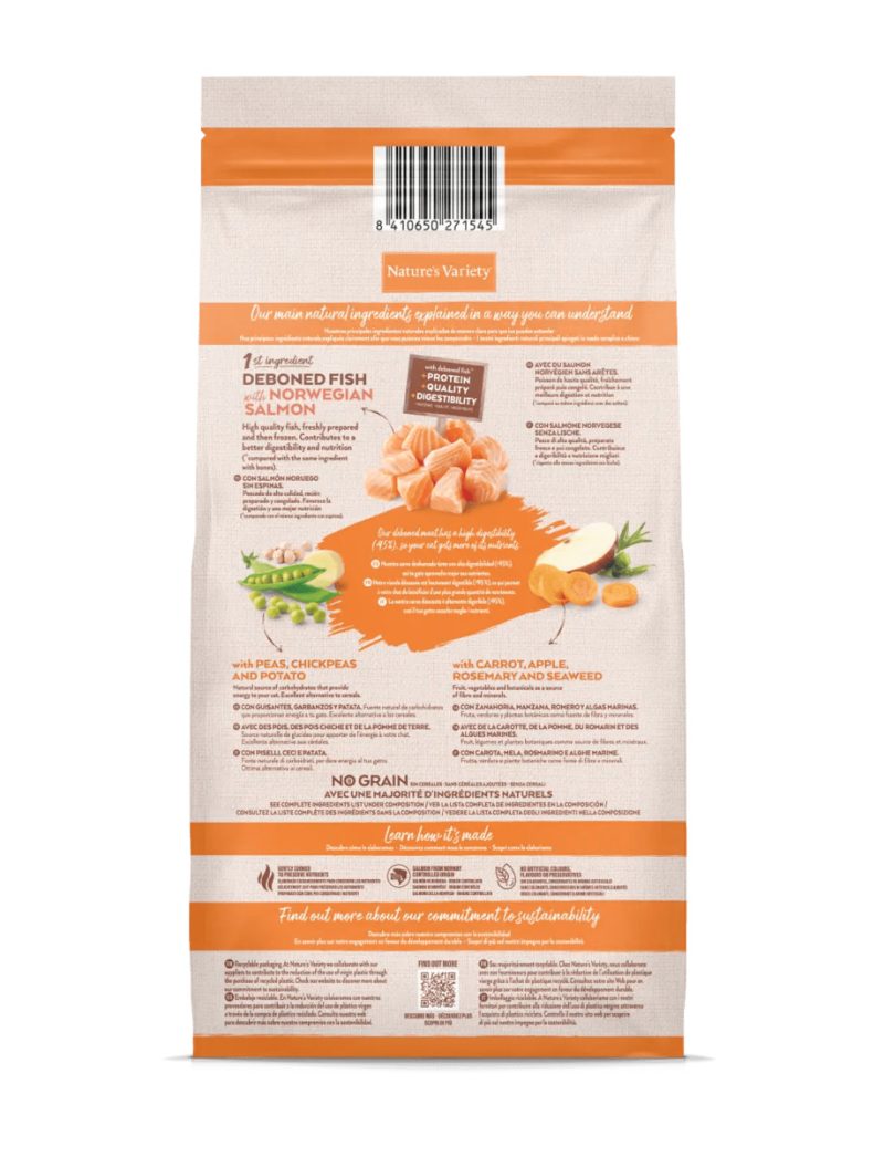 7 Kg Nature’s Variety Selected Cat Adult Salmón