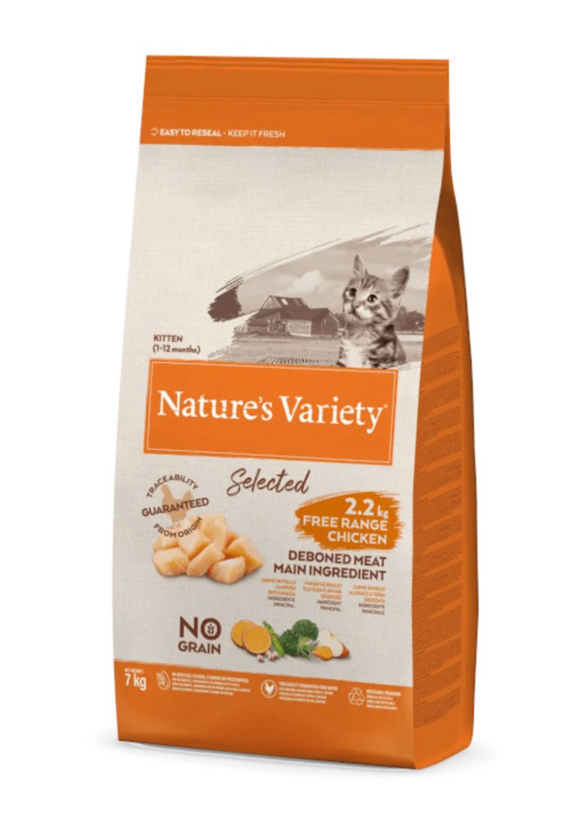 7 kg Nature’s Variety Selected Kitten Pollo Campero