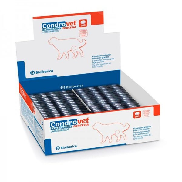 Bioiberica 360 Tabletten Condrovet Force HA Große Rassen Gelenk‑Condroprotektor