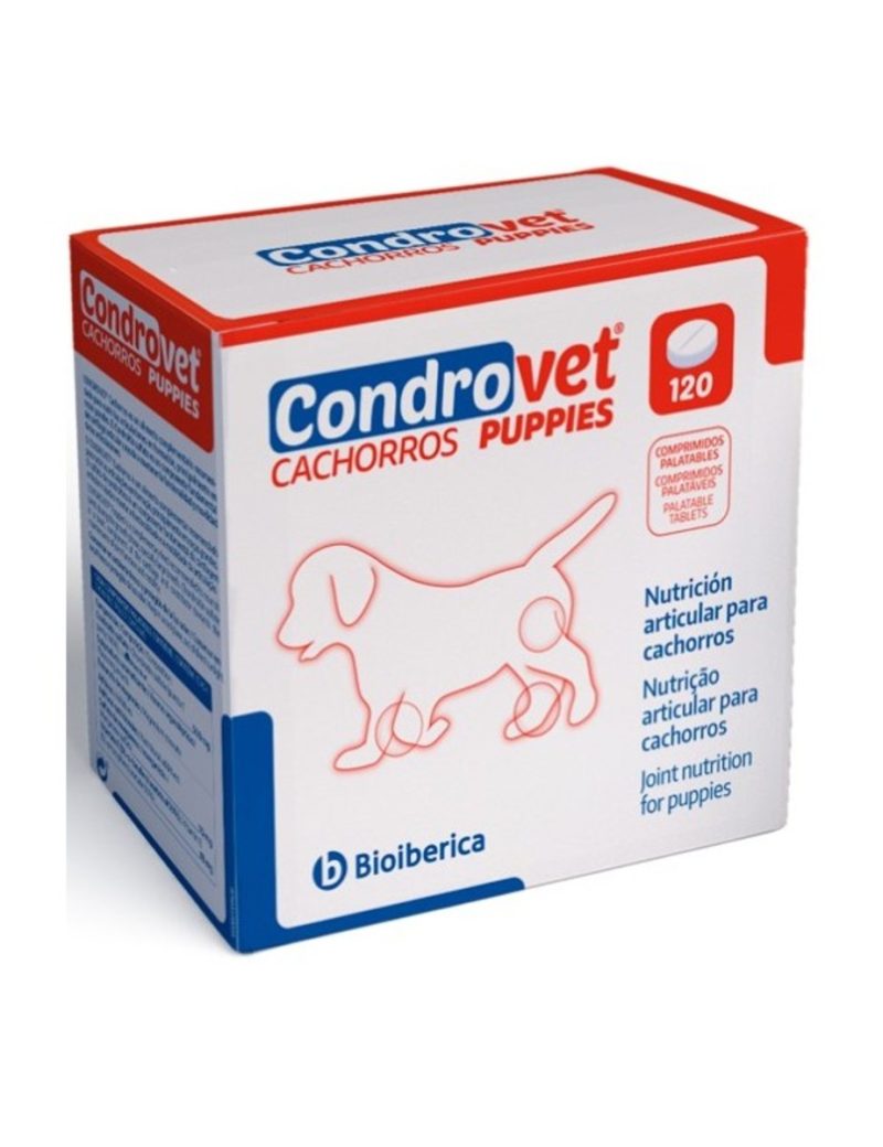 Bioiberica Condrovet Force HA Cachorros Condroprotector Articular 120 Comprimidos