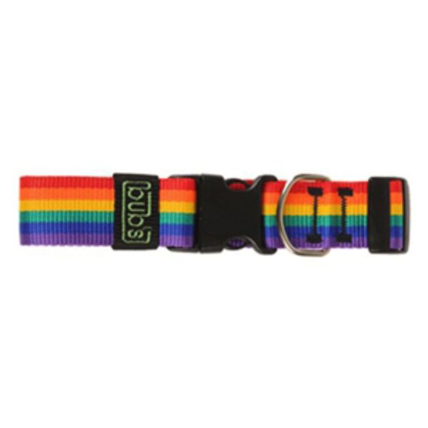 Bub's Colar Fechamento Rápido Arco-íris Largura 40mm Comprimento Ajustável 42-62cm