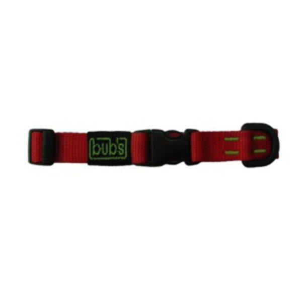 Bub's Colar Fechamento Rápido Vermelho Largura 20mm Comprimento Ajustável 25-36cm