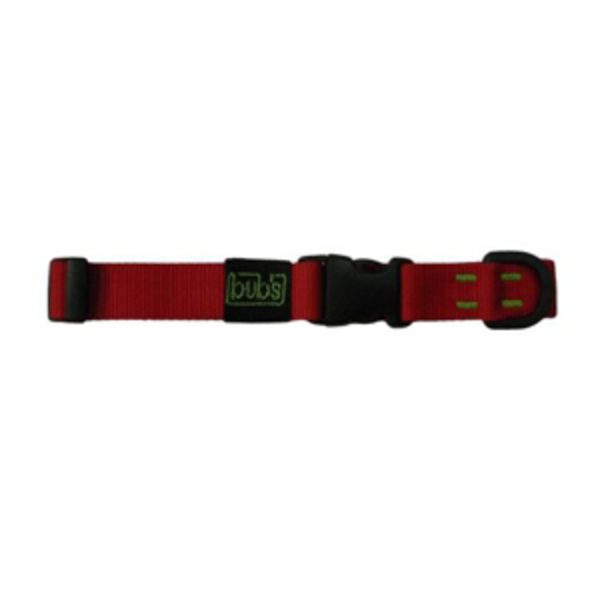 Colar Bub's Fechamento Rápido Vermelho Largura 25mm Comprimento Ajustável 34-53cm