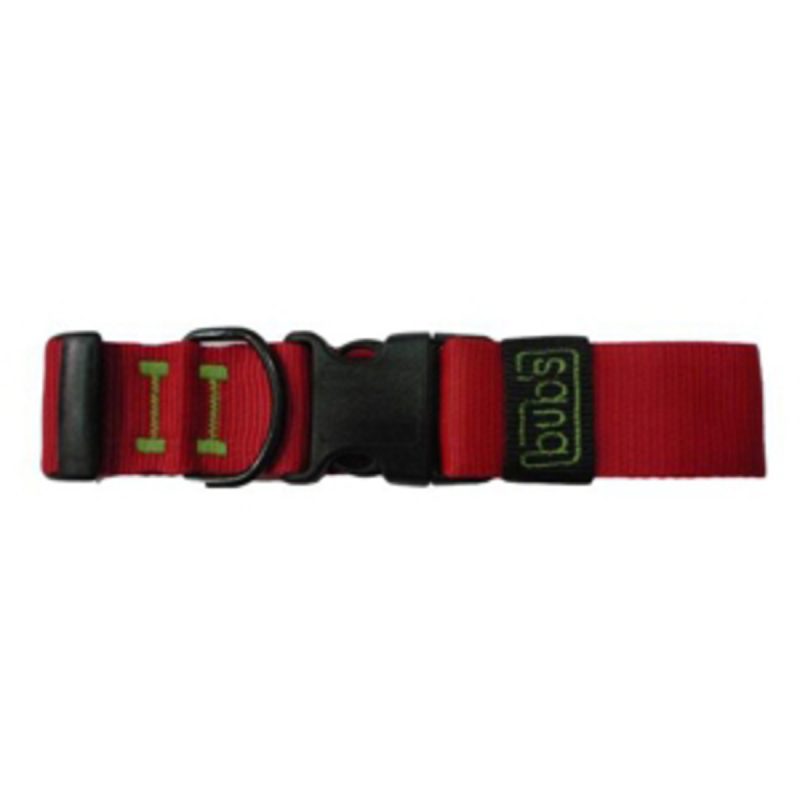 Bub’s Collar Cierre Rápido Rojo Ancho 40mm Longitud Ajustable 42-62cm