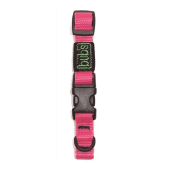 Bub's Colar Fechamento Rápido Rosa Largura 15mm Comprimento Ajustável 15-25cm