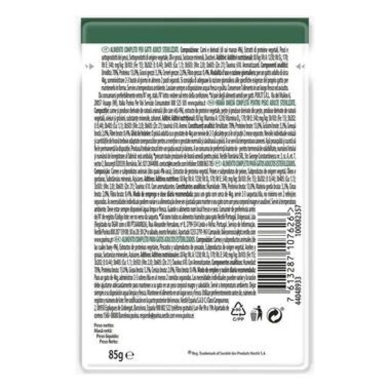 Caja de 26 unidades Proplan Nutri Savour Sterilized Buey para gatos 85 g