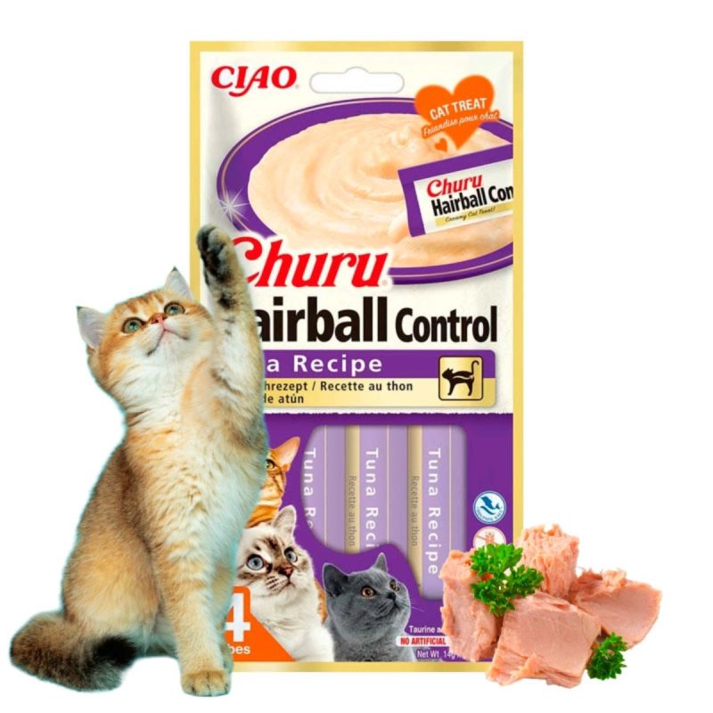 Churu Hairball receta de atún – Caja 12 unidades