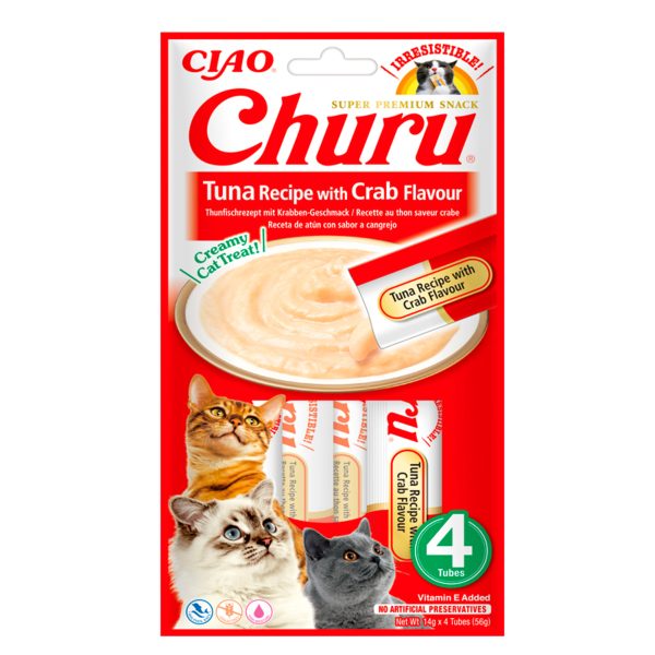 Churu Rezept für Thunfisch mit Krabbe – Box 12 Stück