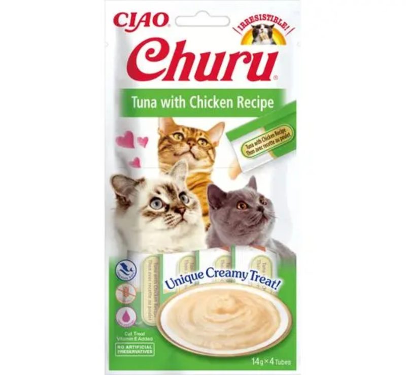Churu Receta de atún con pollo – Caja 12 unidades