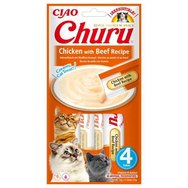 Churu Rezept für Huhn mit Rind – Box 12 Stück