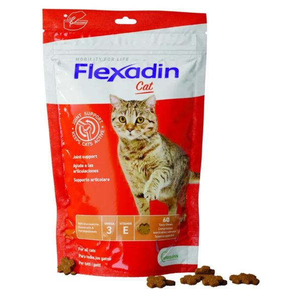 Flexadin Kat Aanvullend Voedsel voor Gewrichten voor Volwassen Katten 60 Tabletten
