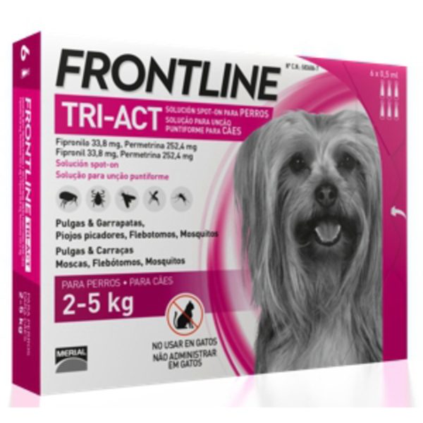 Frontline Tri Act 2-5 kg 6 Pipetten