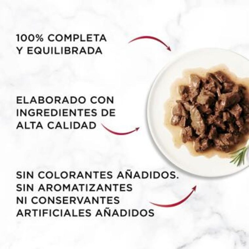 Gourmet Mon Petit Selec. Carnes. Pack 48 Unds. 8 Cajas x 6 Sobres  de 50 Gr