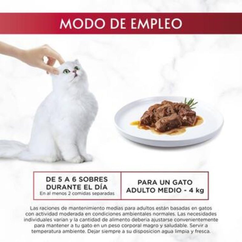 Gourmet Mon Petit Selec. Carnes. Pack 48 Unds. 8 Cajas x 6 Sobres  de 50 Gr