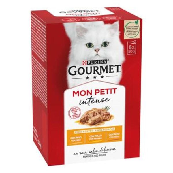 Gourmet Mon Petit Selec. van Vogels. Pack 48 stuks. 8 dozen x 6 zakjes van 50 g
