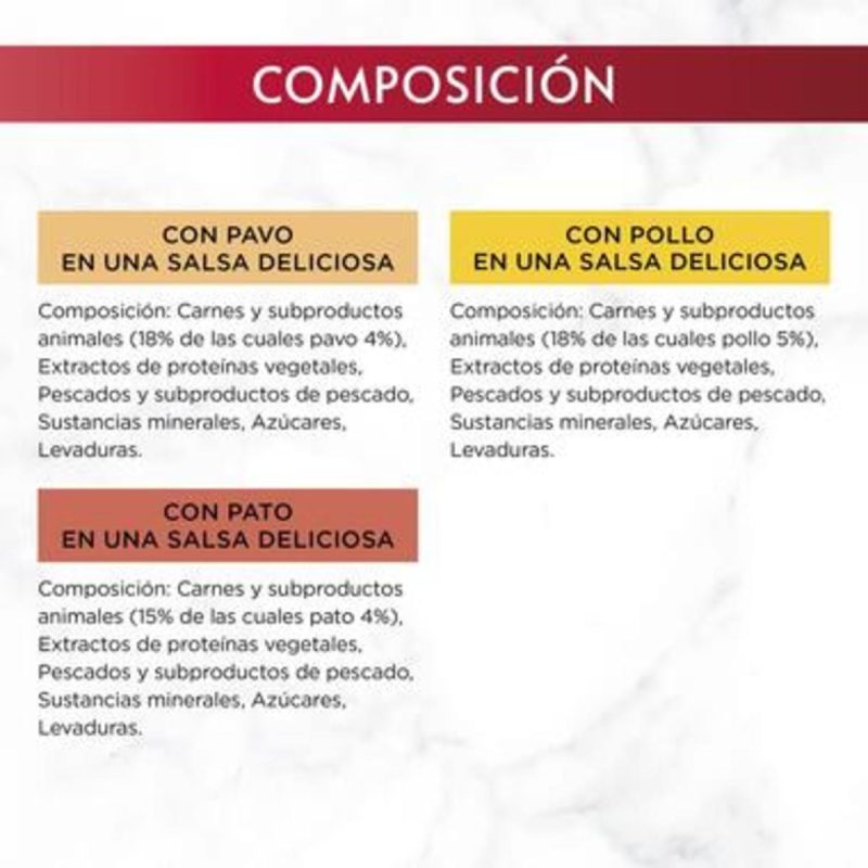 Gourmet Mon Petit Selec. de Aves. Pack 48 Unds. 8 Cajas x 6 Sobres  de 50 Gr