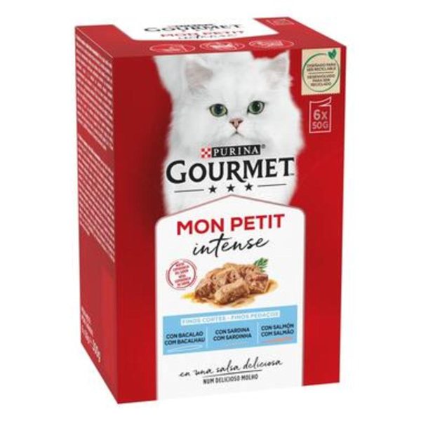 Gourmet Mon Petit Selectie Vis II. Pak 48 Stuks. 8 Dozen x 6 Zakjes van 50 Gr