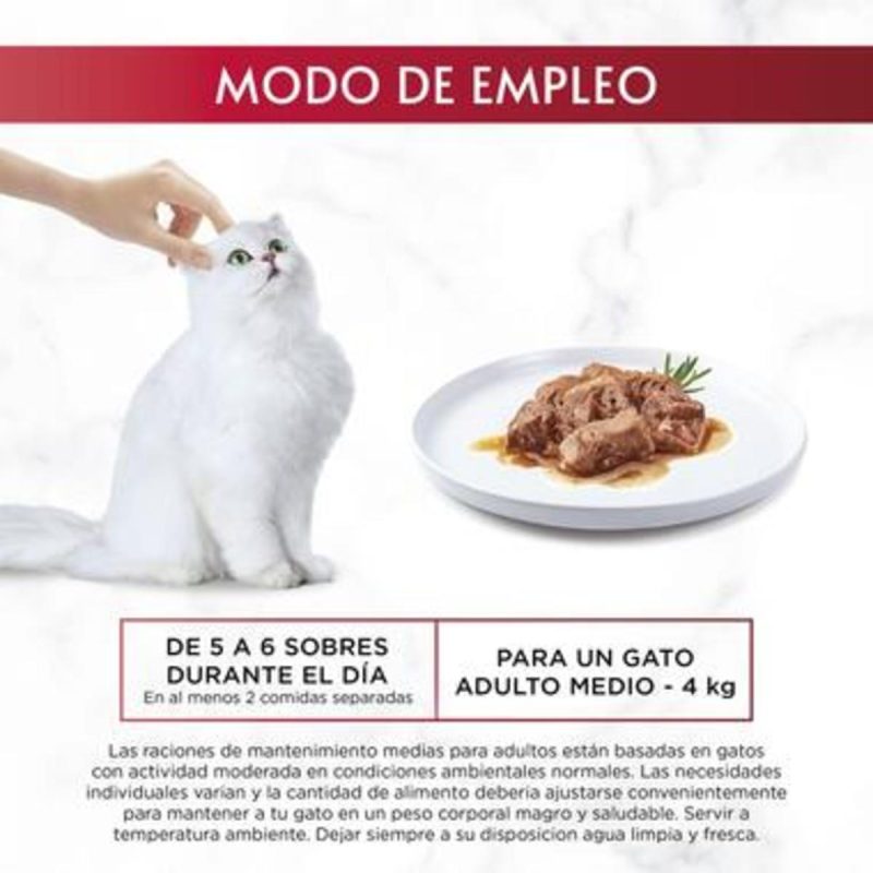 Gourmet Mon Petit Selección Pescados. Pack 48 Unds. 8 Cajas x 6 Sobres  de 50 Gr