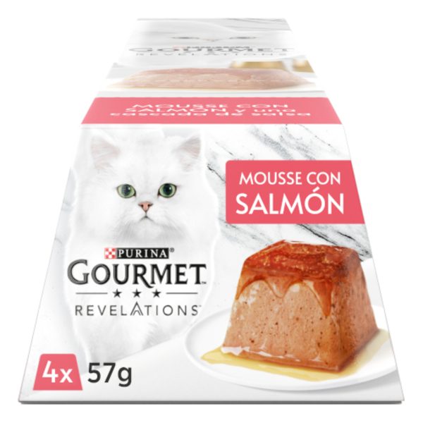 Gourmet Revelation Mousse Salmão, 4×57 g.