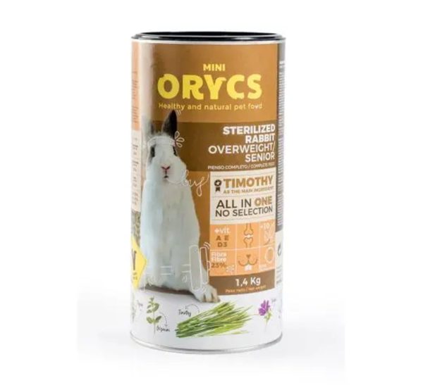 Mini Orycs Konijn Sterilized Light Senior, 1,4 kg