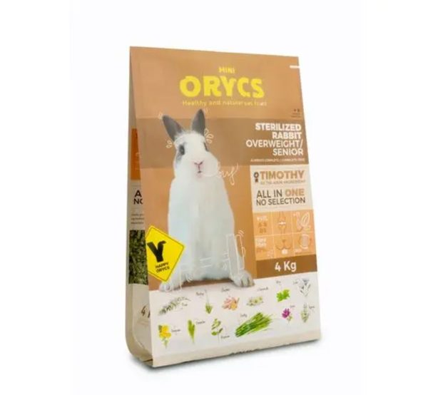 Mini Orycs Konijn Gesteriliseerd Licht Senior 4 kg