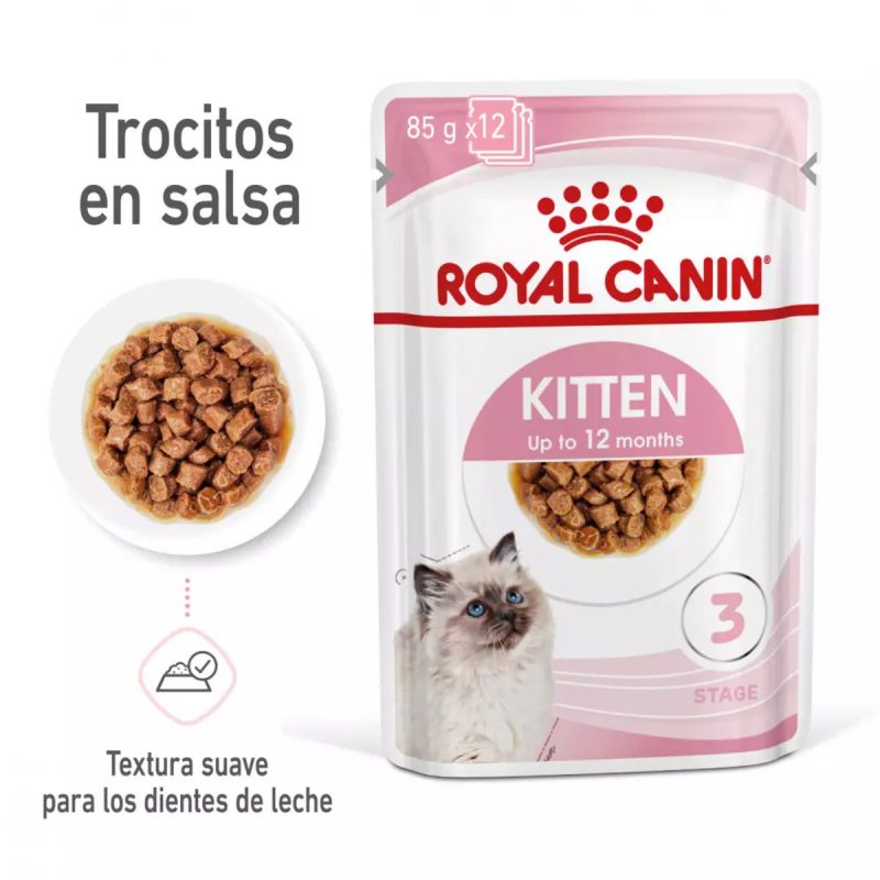 Royal Canin Kitten (salsa) – Caja 12×85 g