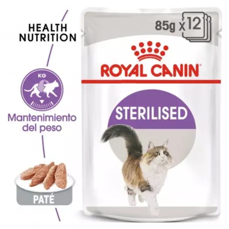 Royal Canin Sterilised (Loaf-Pate) – Caja 12×85 g