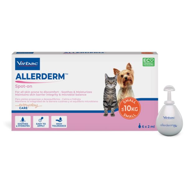 Virbac Allerderm Spot On per cani e gatti di meno di 10 kg 2Ml- 6Pip