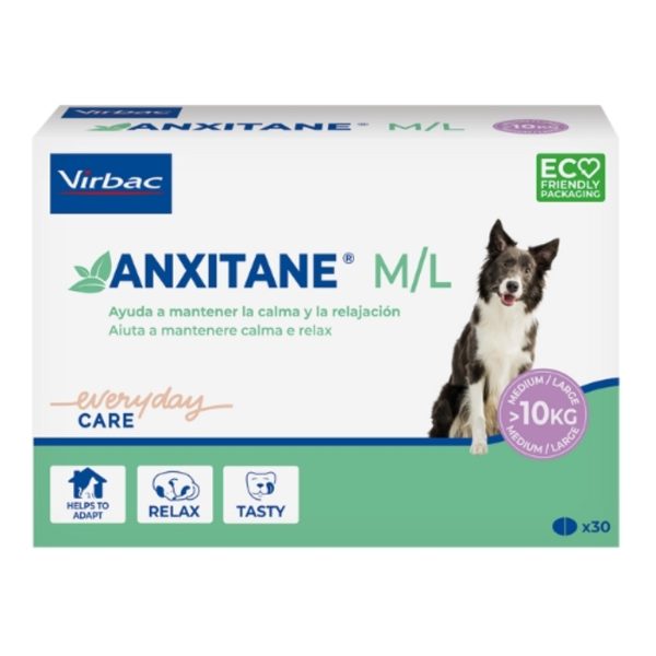 Virbac Anxitane para cães >10 kg 30 Comprimidos