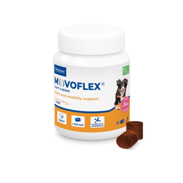 Virbac Movoflex Soft Chews para Cães Grandes L >35Kg 30 Comprimidos