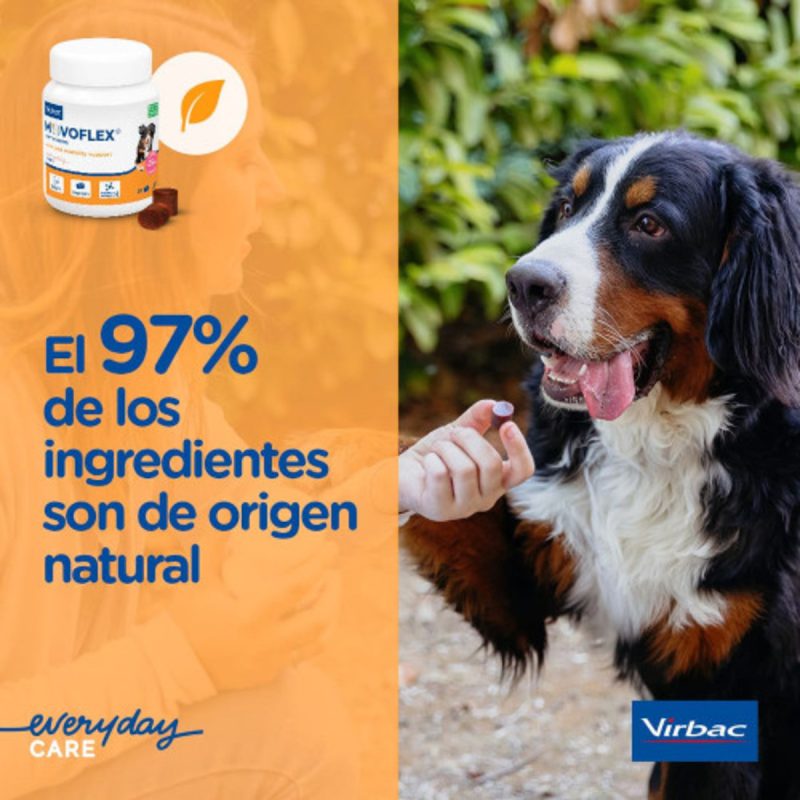 Virbac Movoflex Soft Chews para Perros Grandes L >35Kg 30 Comprimidos
