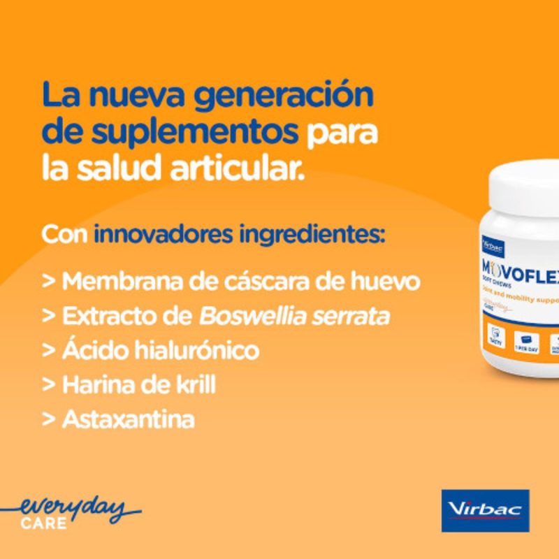 Virbac Movoflex Soft Chews para Perros Grandes L >35Kg 30 Comprimidos