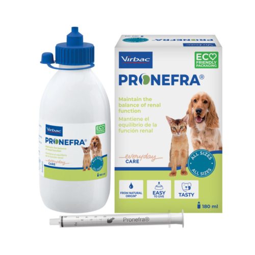 Virbac Pronefra 180 ml para Problemas Renales en Perros y Gatos