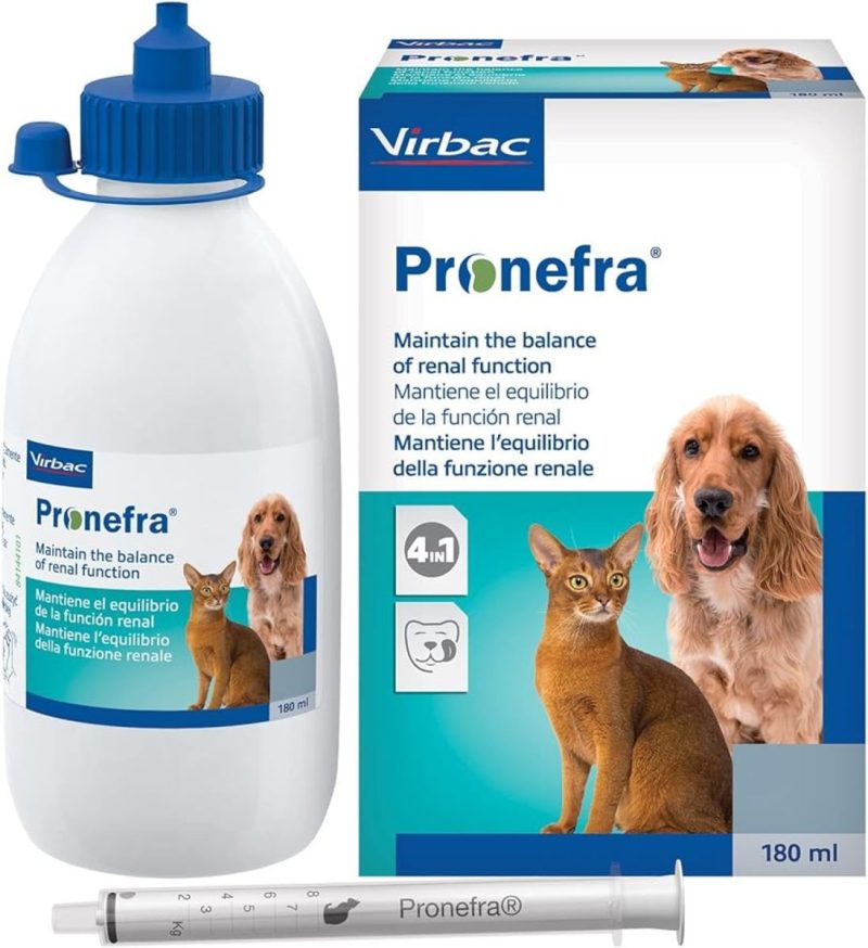 Virbac Pronefra 180 ml para Problemas Renales en Perros y Gatos