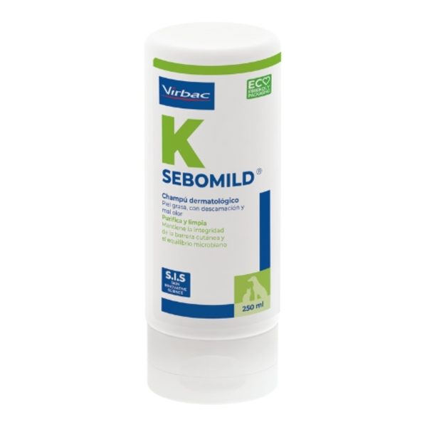 Virbac Sebomild Shampoo per Pelle Grassa in Cani e Gatti 250 ml