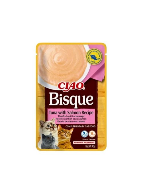Churu Kat Kip Bisque Tonijn met Zalm