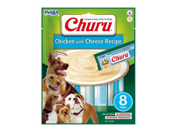 Churu Dog Rezept mit Hähnchen und Käse 8 Stück